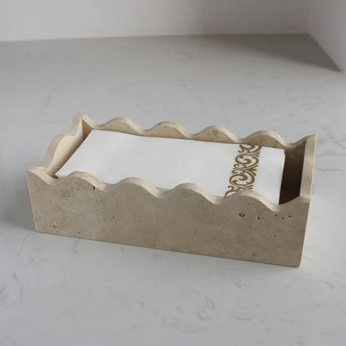 Natural Travertine Napkin Holder