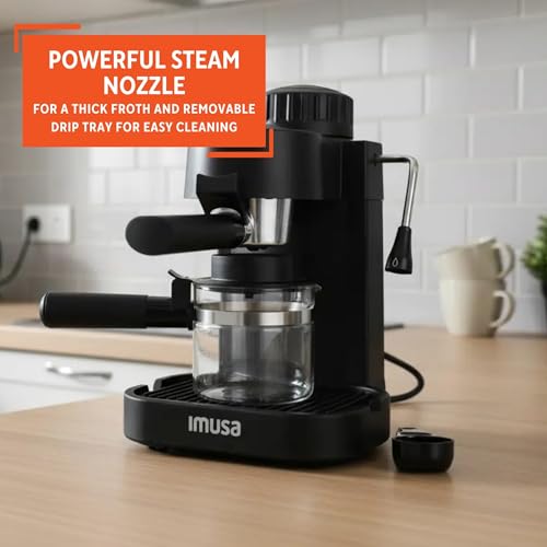 4 Cup Electric Espresso Cappuccino Coffee Maker