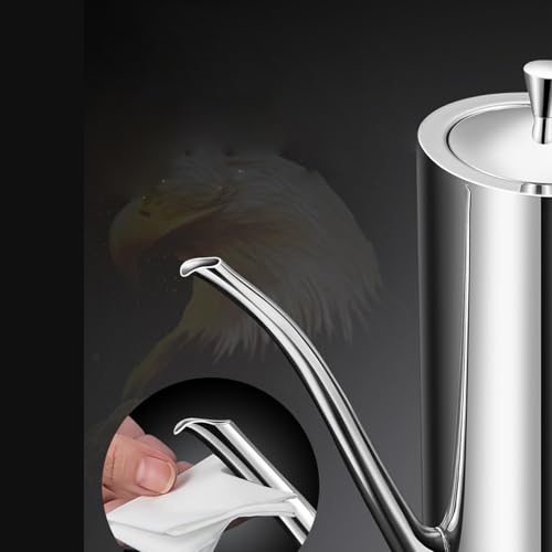 SUS304 24oz 700mL Stainless Steel Olive Oil Dispenser (24 oz, Vertical Handle)