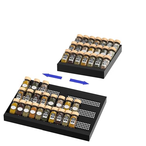 Expandable Metal Spice Drawer Organizer