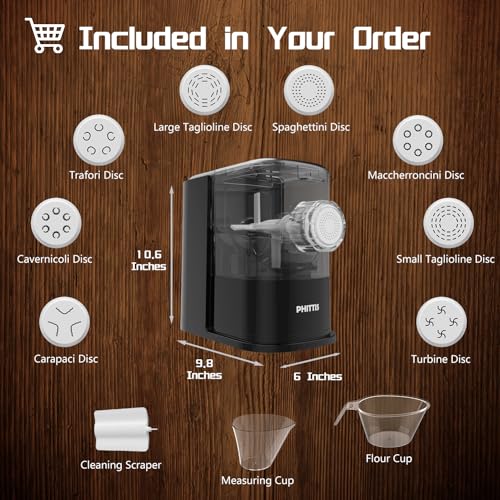 Electric Pasta Machine (Black / Medium)