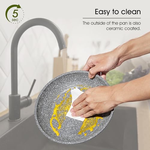 Aluminium Nonstick Pots and Pans Set with detachable Handle