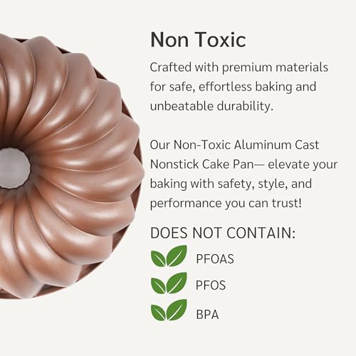 11 Cup Fluted Tube Cake Pan Nonstick