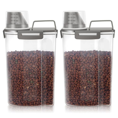 Airtight Small Cat Dog Pet Food Storage Containers BPA Free