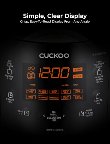 HP Pressure Rice Cooker 12 Menu Options