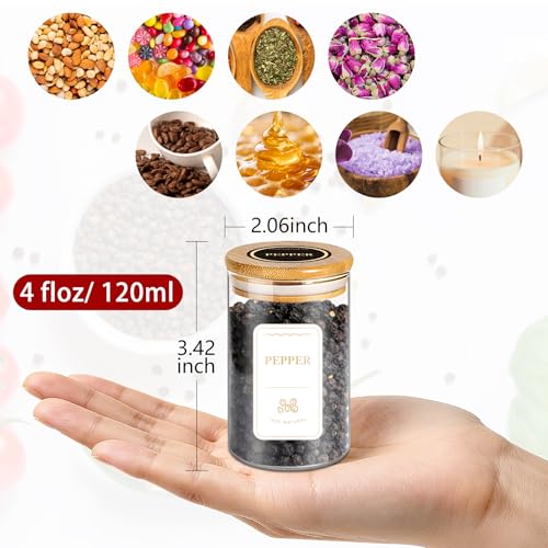 Glass Jars with Bamboo Lids……