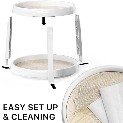 2 Tier Turntable Lazy Susan Spice Organizer