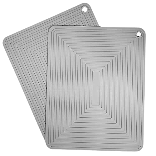 Silicone Trivets Mats Set 2 for Hot Dishes