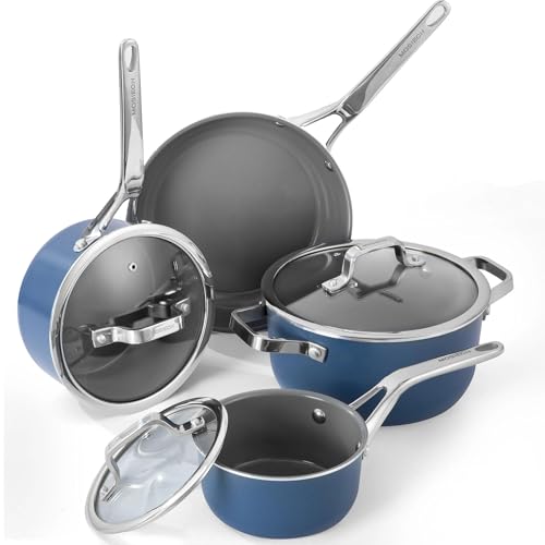 Ceramic Nonstick Cookware Set with Lids