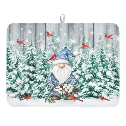 Dish Drying Mat Dishes Pad Absorbent Fast Dry Dish Drainer Mat Protector for Kitchen Counter…