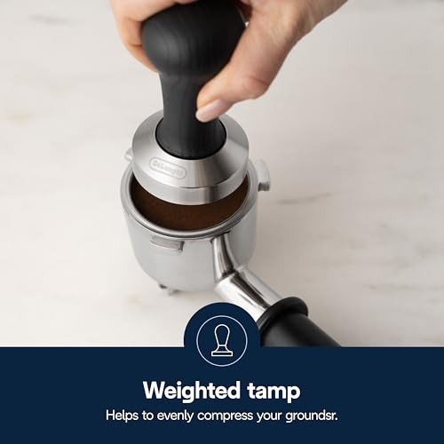 DLSC080 Black Wood Espresso Coffee Tamper (Black Wood and Stainless)