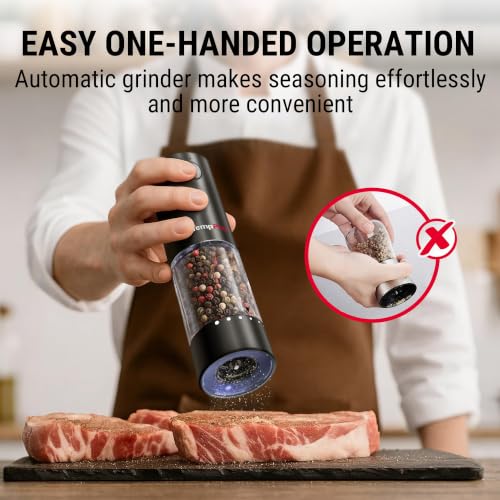 Rechargeable Electric Salt and Pepper Mill Set APG710+APG709