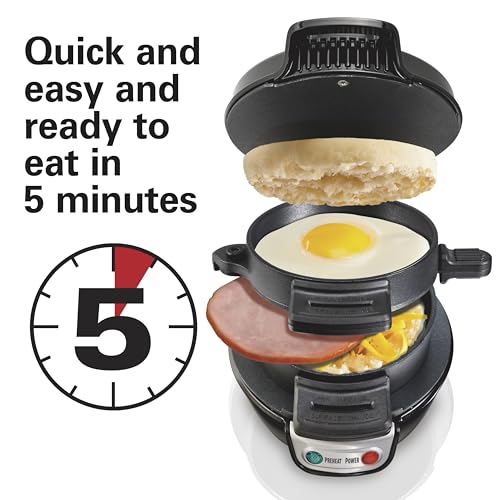 Breakfast Sandwich Maker with Egg Cooker Ring