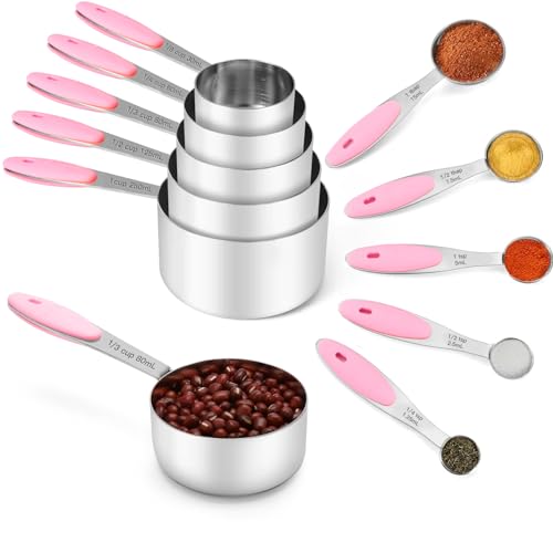 Measuring Cups and Spoons Set 304 Stainless Steel 10