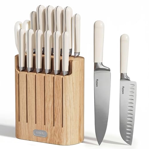 14 Piece Kitchen Knife Set with Magnetic Block