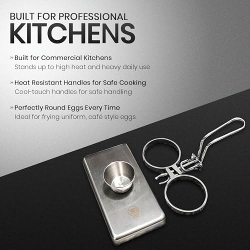 Stainless Steel Commercial Egg Rings for Frying Eggs