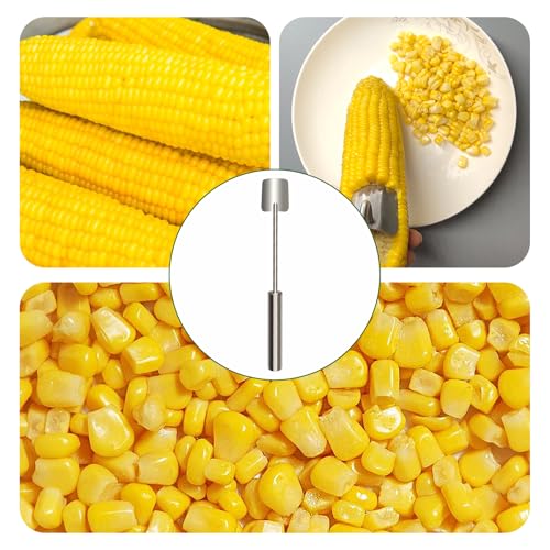 Corn Cob Peeler Peeler Easy Clean Corn Cob Stainless Steel Splitter Tool Suitable for Home Kitchen