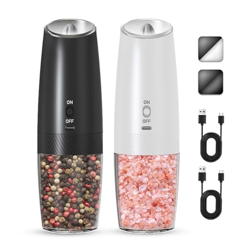 Rechargeable Electric Salt And Pepper Grinder Set