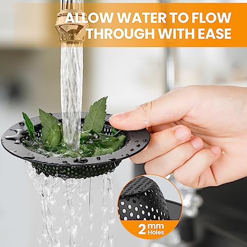 Huntorny 2PCS Kitchen Sink Drain Strainer and Kitchen Sink Stopper