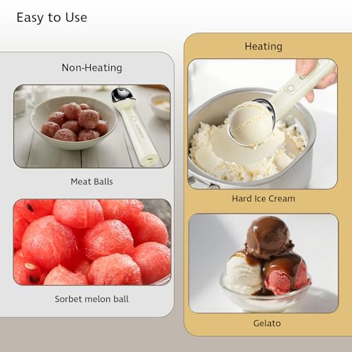 Heated Ice Cream Scoop Electric Icecream Scooper