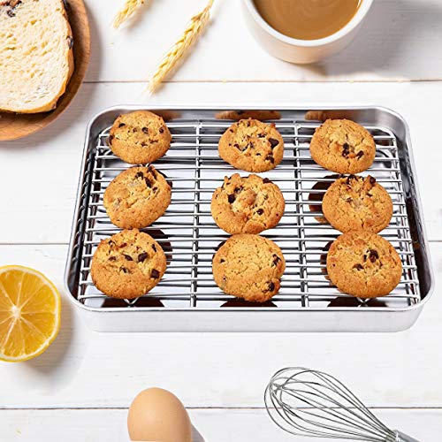 Baking Sheet & Rack Set [2 Sheets + 2 Racks]