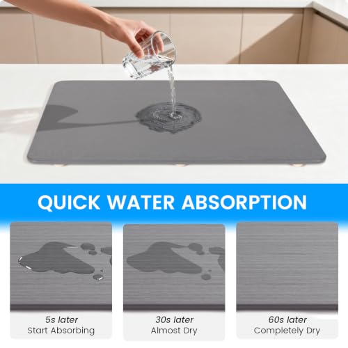 Large Stone Drying Mat for Kitchen Counter