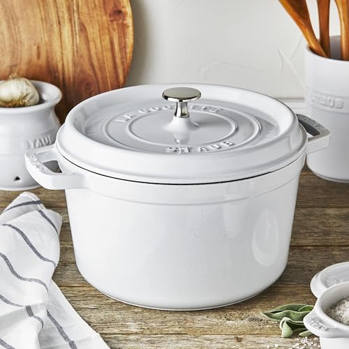Cast Iron Dutch Oven 4 (4-qt Round / White)