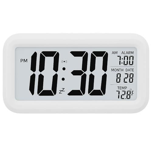Digital Alarm Clock (White Alarm Clock)