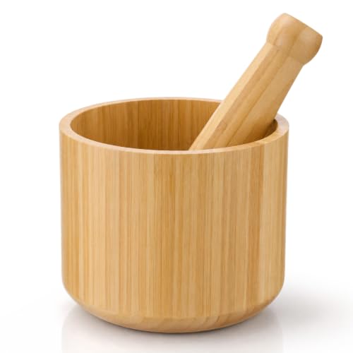 Extra Large Wood Mortar and Pestle 7.87"
