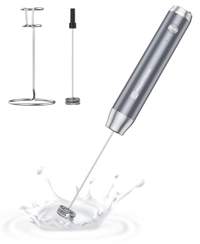 Rechargeable Milk Frother with Stand