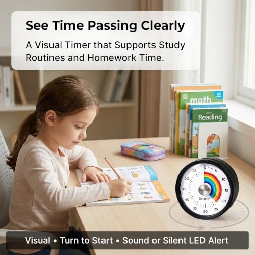 Magnetic Visual Classroom Timer (Black)