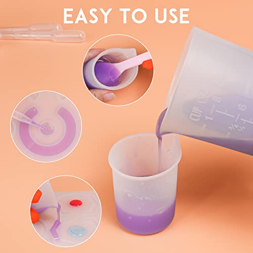 Silicone Resin Measuring Cups Tool Kit