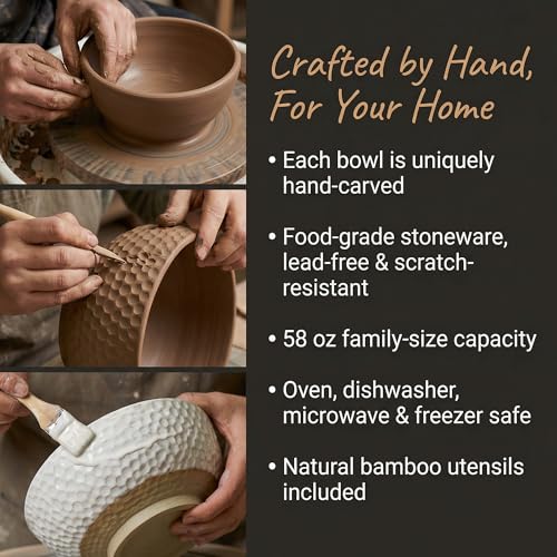Large Ceramic Dinner Bowl