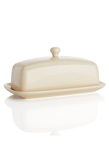 Porcelain Butter Dish with Lid