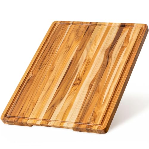 24x18 in Large Teak Cutting Board (24"L x 18"W)