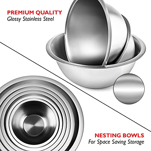 Mixing Bowls with Measuring Cups & Measuring Spoons