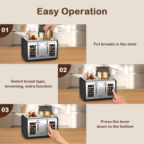 4 Slice Toaster Touch Screen
