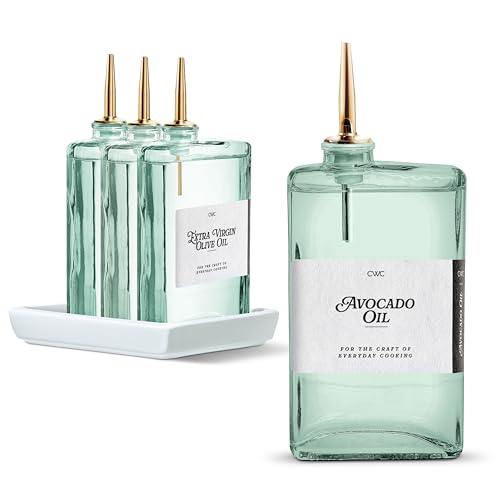 Olive Oil Dispenser Bottle (Sage / 4 Pack)