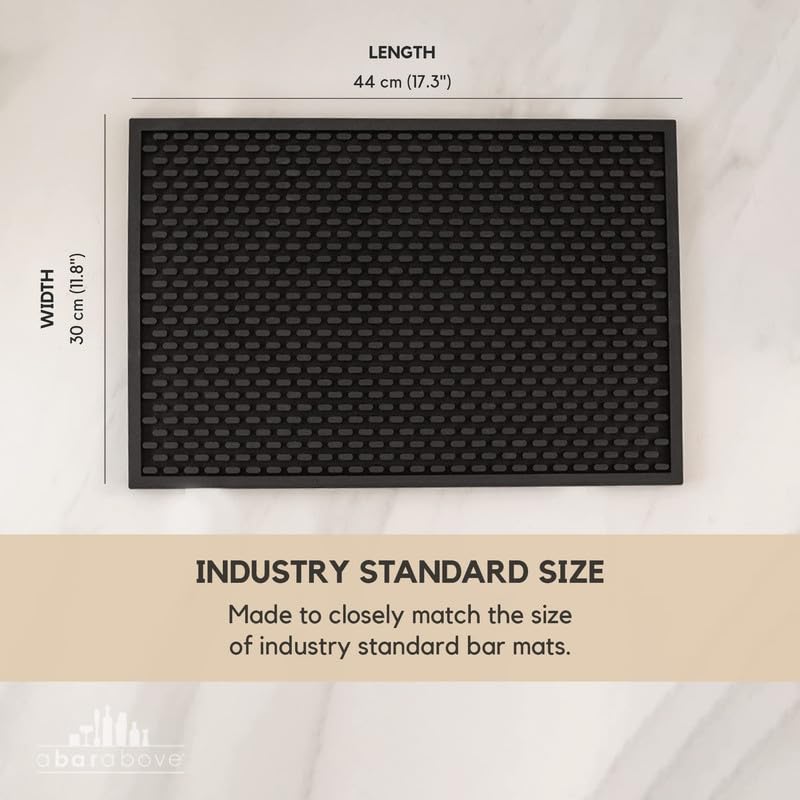 Heavy Duty Bar Mat (Black / Single 12" x 18")