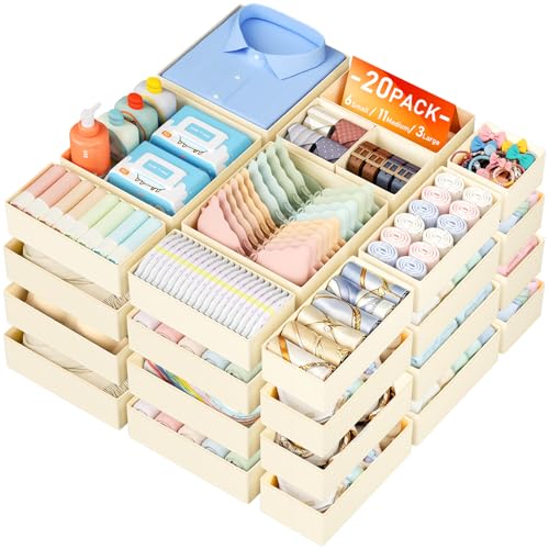 Drawer Organizer Clothes 20 Pack