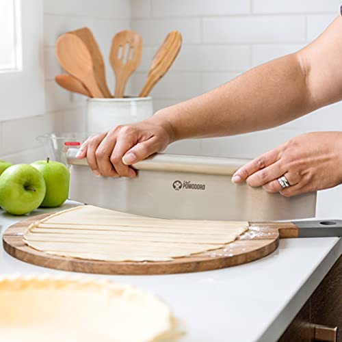 Pizza Cutter Rocker Knife with Protective Cover
