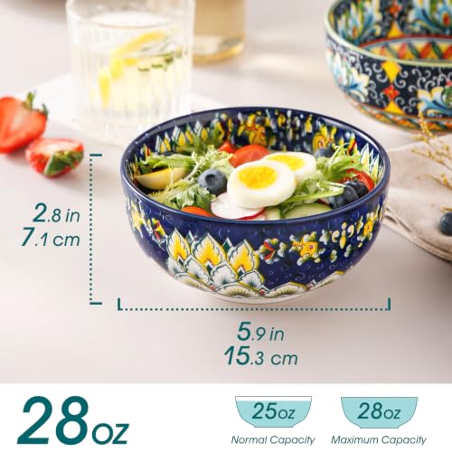Bohemian Cereal Bowls Set of 6