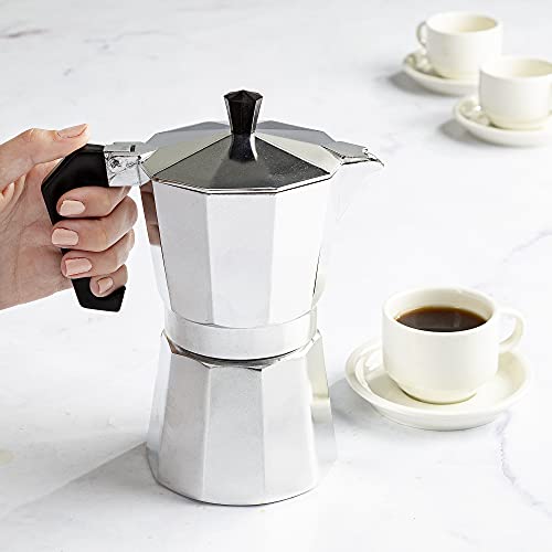Classic Stovetop Espresso and Coffee Maker (Silver / 6 Cup)