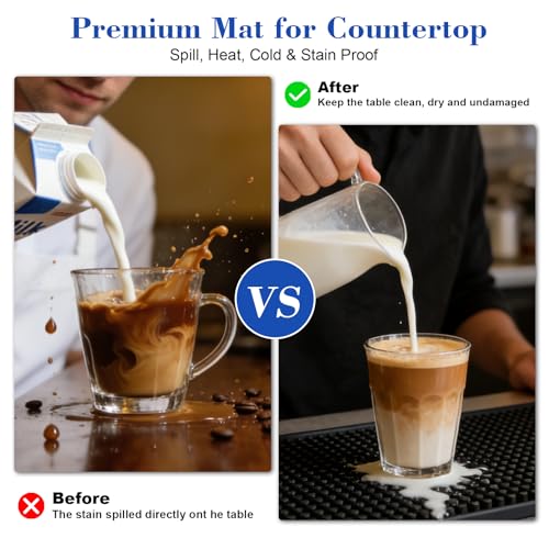 Bar Mat Bar Drink Mat for Countertop and Table Top 4PCS16 x 6" (16" x 6")