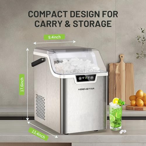Nugget Ice Maker Countertop with Handle
