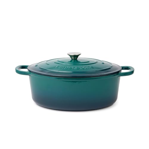 8 qt Oval Enameled Cast Iron Dutch Oven Pot (Bondi / 8 QT)