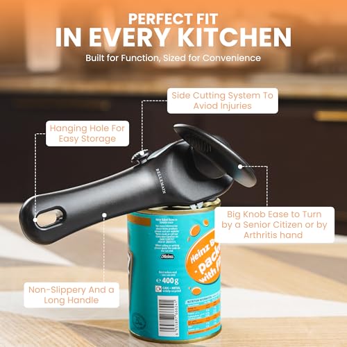 Safe Cut Stainless Steel Ergonomic Can Opener