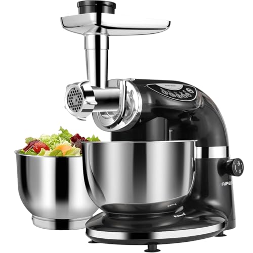 Stand Mixer 8.5QT+ 6QT Two Stainless Steel Bowls Electric Food Mixer