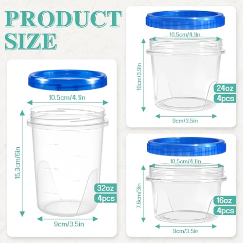 12 Pack Freezer Containers with Lids