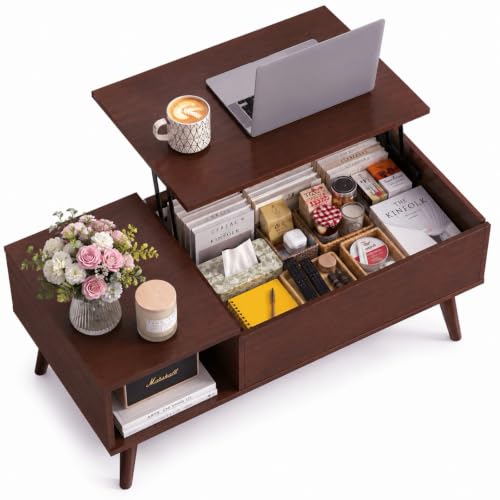 Lift Top Coffee Table with Hidden Storage